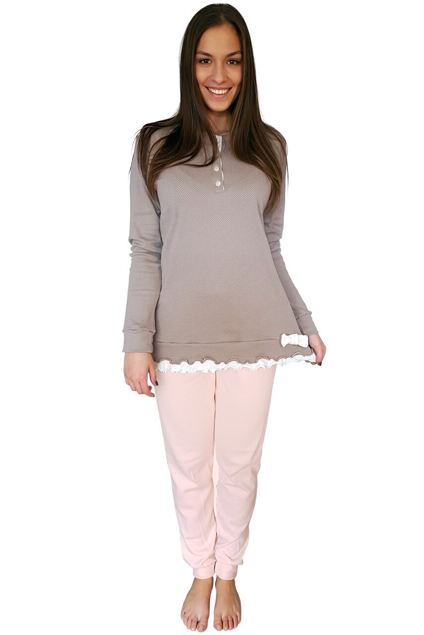 Pijama Dama, Bumbac 100% Interlock, Nostalgic Beauty, Producator Nice Underwear