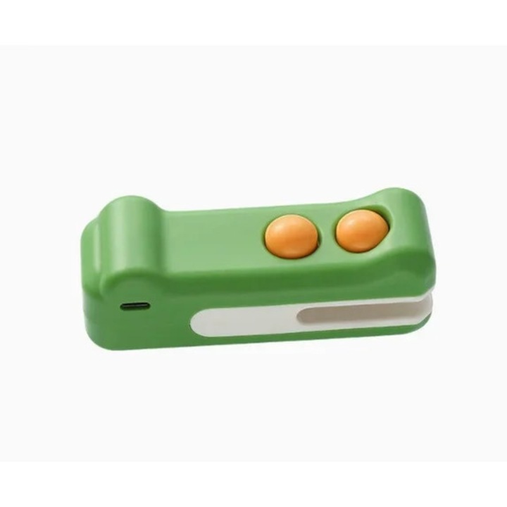 Sigilant portabil pentru pungi din plastic, model K0472-0617-XL3473, reincarcabil USB, actionare manuala, mini, Multicolor