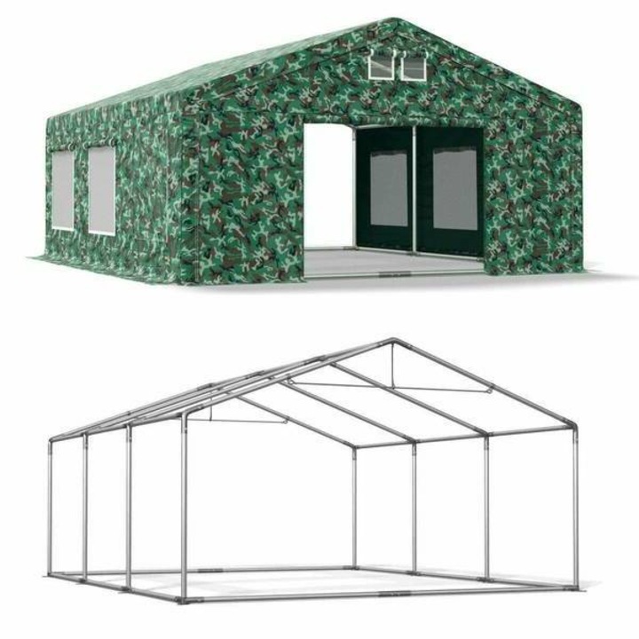 Nyári parti sátor 5x6x2 Zöld terepmintás SUMMER FLOOR CAMO