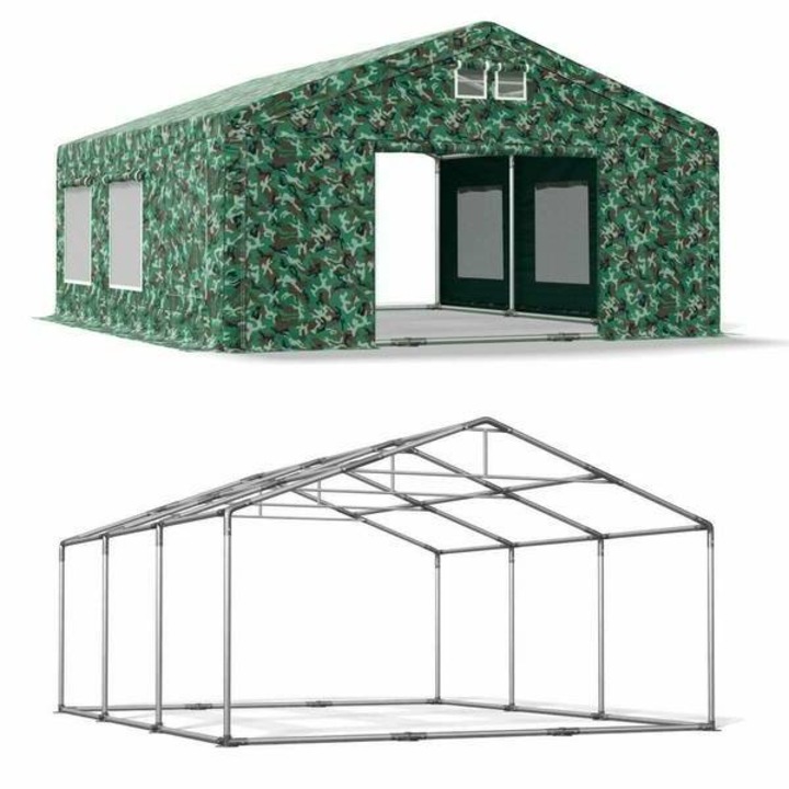 5x6x2 nyári partysátor, zöld terepmintás SUMMER PLUS MORO