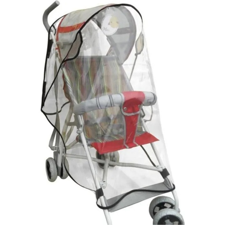 Husa de ploaie pentru carucior k0367-0814-HS8526, ingrosata pentru iarna, cu plasa respirabila, transparenta, universala