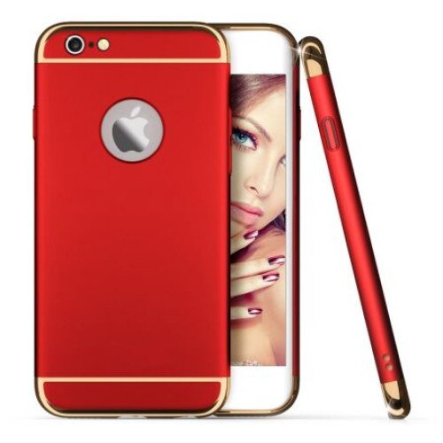 Husa Apple iPhone 6/6S, MyStyle Elegance Luxury 3in1 Red