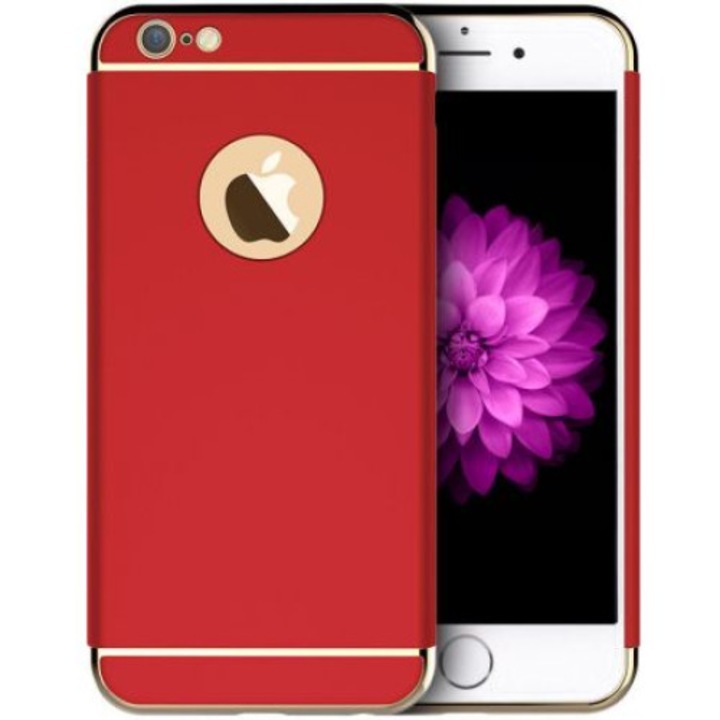 Калъф с включено защитно фолио за iPhone 6, MyStyle® Pro, Red Plated, Perfect Fit