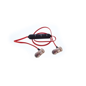 Casti Bluetooth Sport, Soundvox™ YUEWU-M5 Wireless, Prindere Magnetica, In-ear cu Microfon, Rosii Casti Bluetooth Sport, Soundvox™ YUEWU-M5 Wireless, Prindere Magnetica, In-ear cu Microfon, Rosii