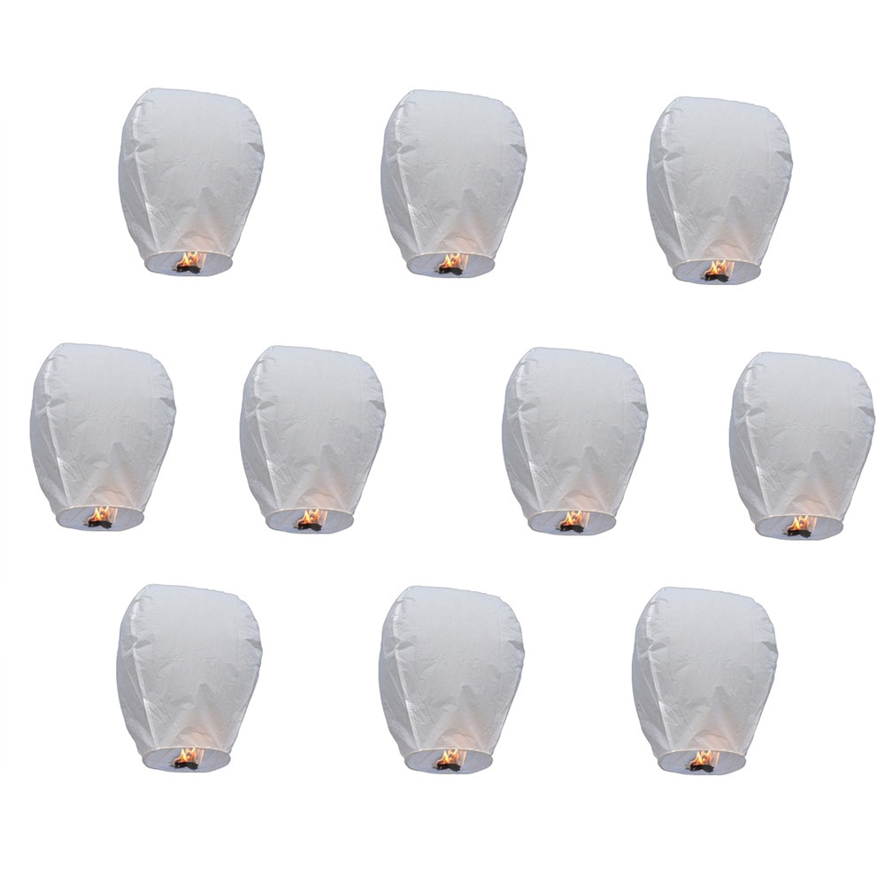 Pachet 30 Lampioane Zburatoare Albe