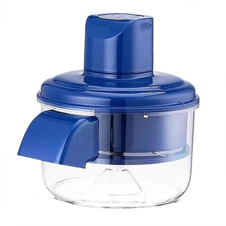 Tocator electric pentru fructe si legume k0367-0810-HS8341, 1300mAh, carcasa ABS cu lama din otel inoxidabil, albastru