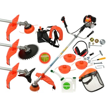 Kit pentru gradina, motocoasa pe benzina Geko John Gardener, 6 cp, 8 accesorii Kit pentru gradina, motocoasa pe benzina Geko John Gardener, 6 cp, 8 accesorii