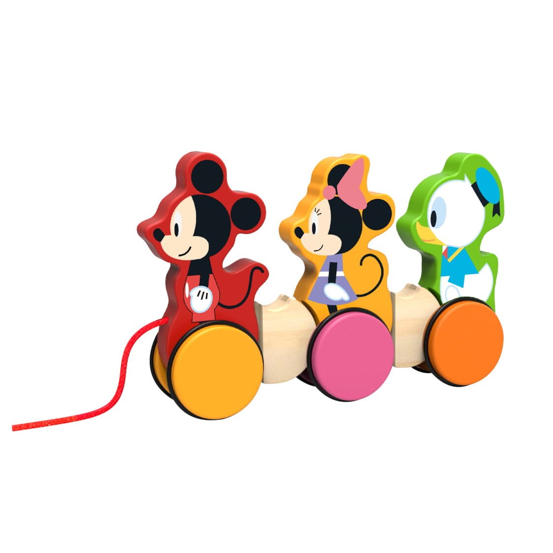 Jucarie de tras personaje Disney,lemn