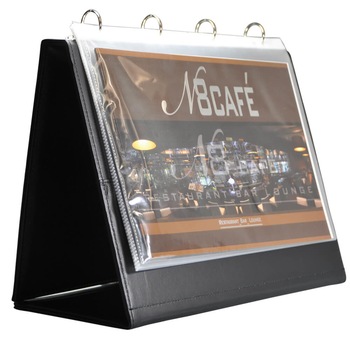 Mapa de prezentare A4, cu 4 inele, MONOLITH 2798, neagra Mapa de prezentare A4, cu 4 inele, MONOLITH 2798, neagra