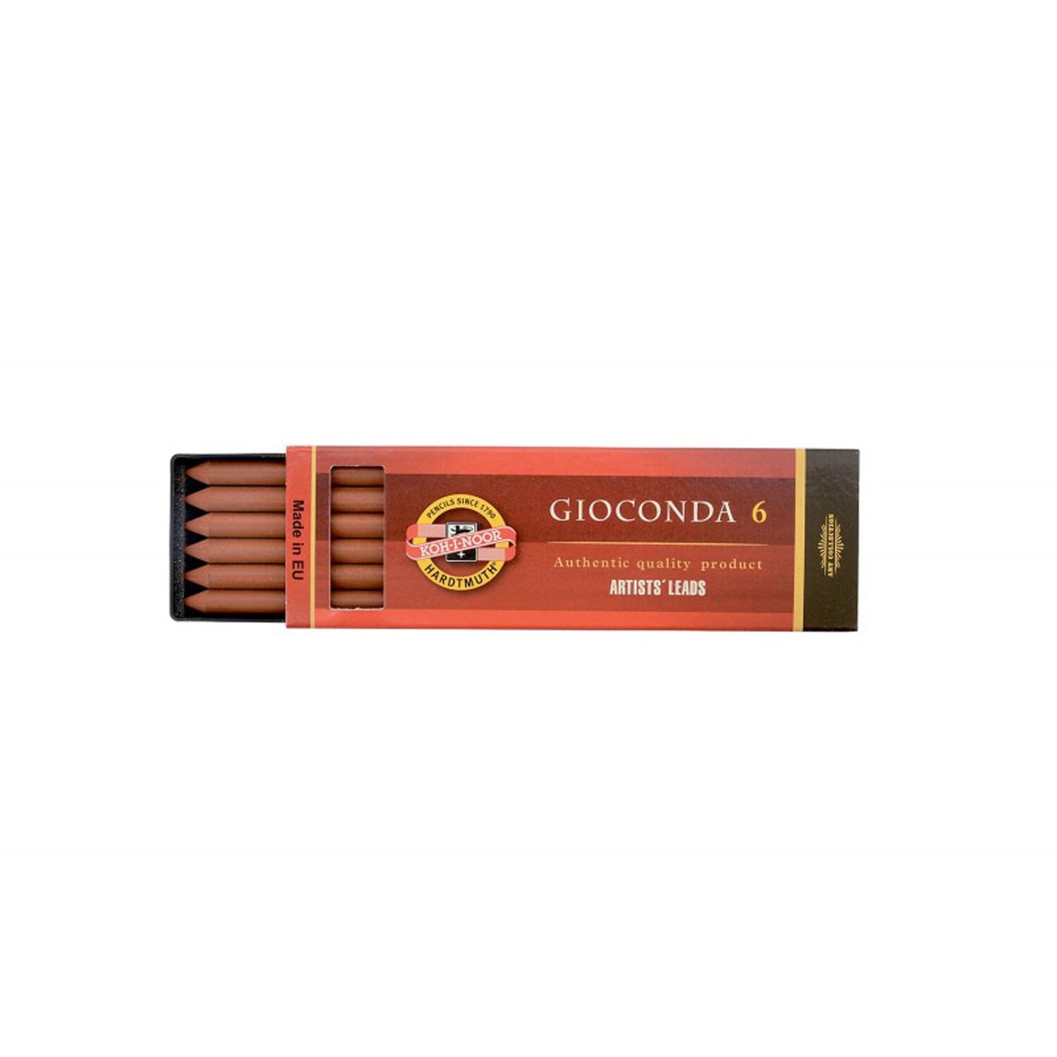 Set creta Gioconda pentru artisti sepia rosu K4373