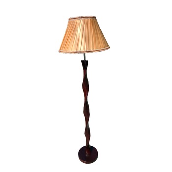 Lampadar lemn Full Electric 1*e27, 170cm inaltime, picior lemn masiv venghe, abajur textil maro, intrerupator pe fir Lampadar lemn Full Electric 1*e27, 170cm inaltime, picior lemn masiv venghe, abajur textil maro, intrerupator pe fir