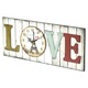 Ceas de perete Platinet PZL, LOVE, 40 x 17 cm Multicolor