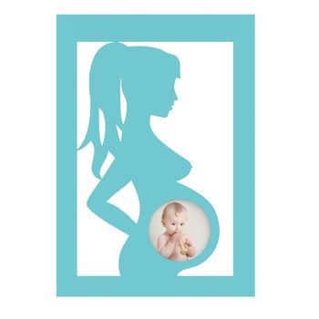 Rama foto pentru ecografie, de birou, 19 x 27 cm, Albastru Rama foto pentru ecografie, de birou, 19 x 27 cm, Albastru