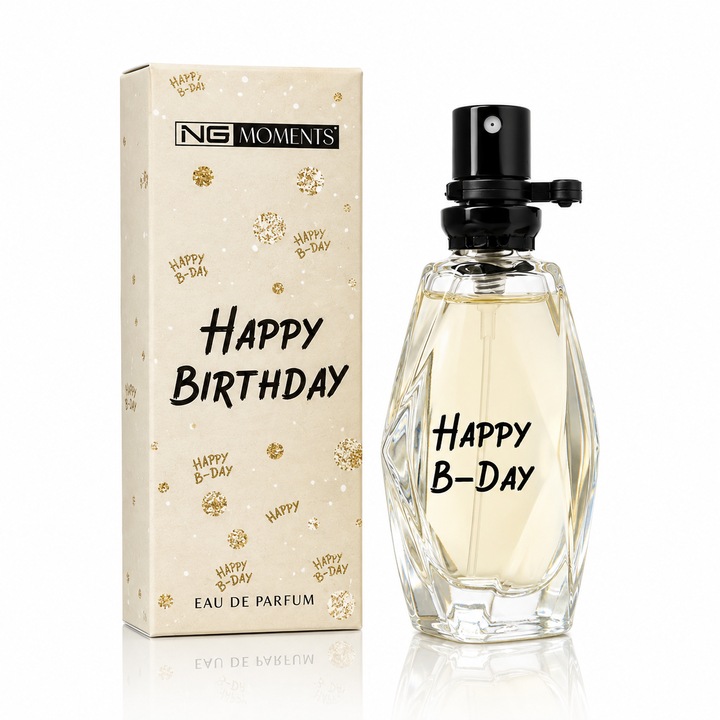 Apa de parfum pentru femei, Parfum dama Happy Birthday, EDP, 15 ml, NG® Moments