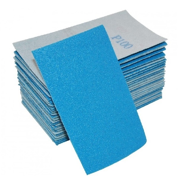 Set 25 buc fasii abrazive DEERFOS SA331 70x125 mm fara gauri granulatie 1000, prindere arici (cu scai, velcro)