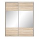 Dressing Kadir 220 8B Front Stejar Sonoma/Oglinda, Genarom, 220 x 242 x 67 cm
