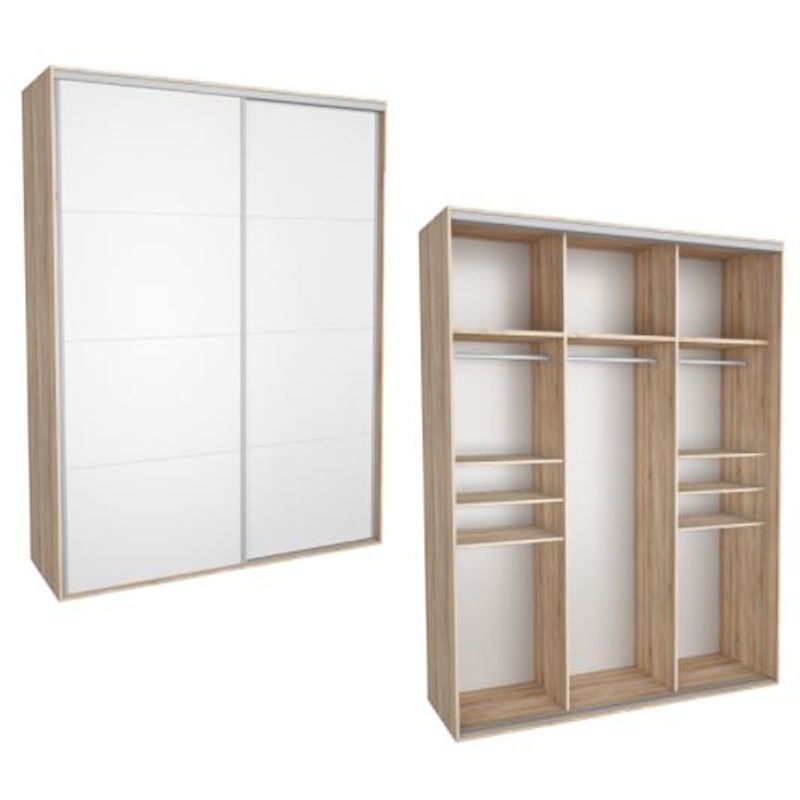 Dressing Kadir 210 8A Front Alb, Genarom, 210 x 242 x 67 cm