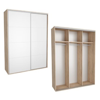 Dressing Kadir 200 1A Front Alb, Genarom, 200 x 242 x 67 cm Dressing Kadir 200 1A Front Alb, Genarom, 200 x 242 x 67 cm