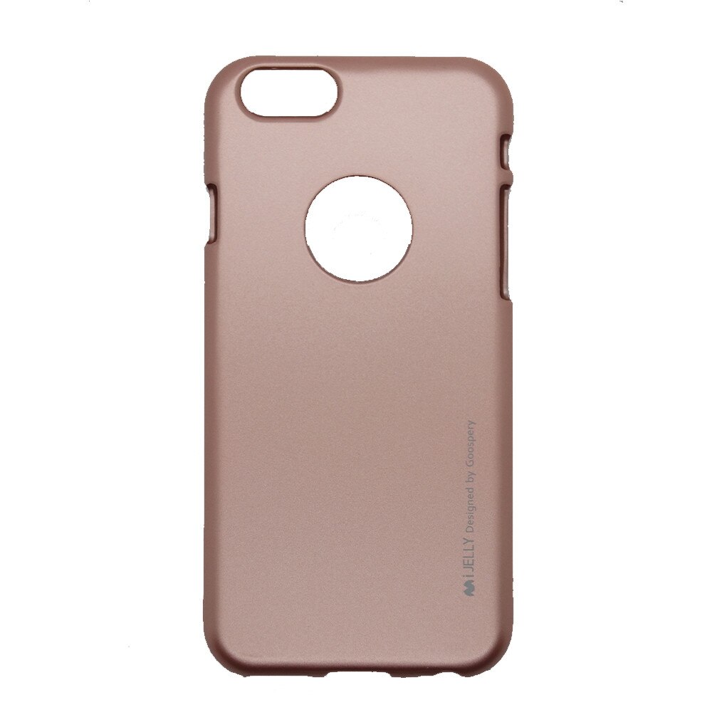 Husa de protectie spate, silicon, Rose Gold, pentru iPhone 6/6S