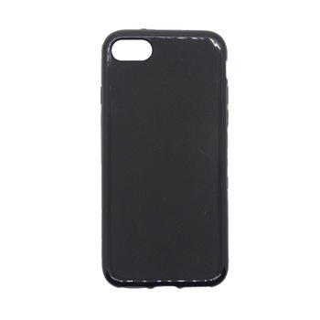 Husa de protectie spate, silicon moale, pentru iPhone 7/8, negru Husa de protectie spate, silicon moale, pentru iPhone 7/8, negru