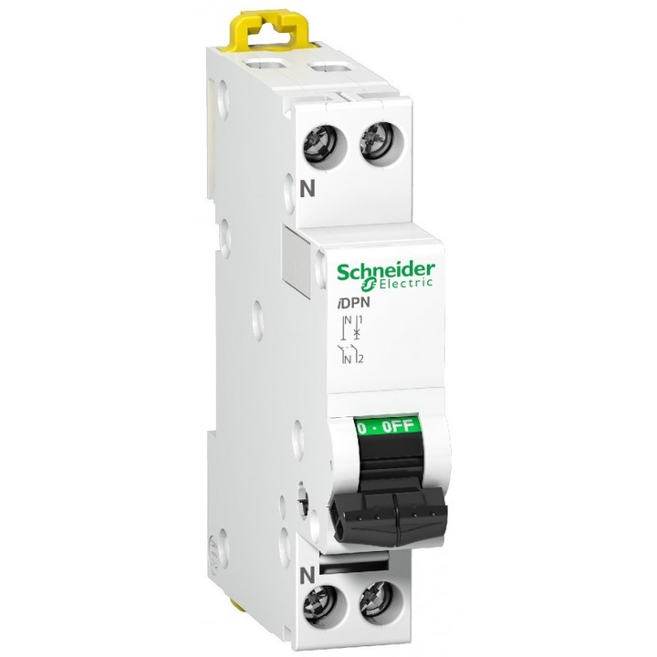 Schneider Electric 1P + N automatikus biztosíték, iDPN típus, 20A, C görbe