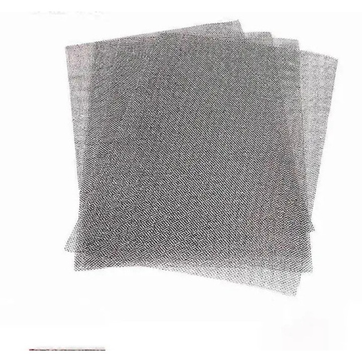 Plasa din otel inoxidabil 304 31CJ-K0274-260818-7779, ochiuri 1 mm, diametru sarma 0,40 mm, argintiu, 300 x 210 mm