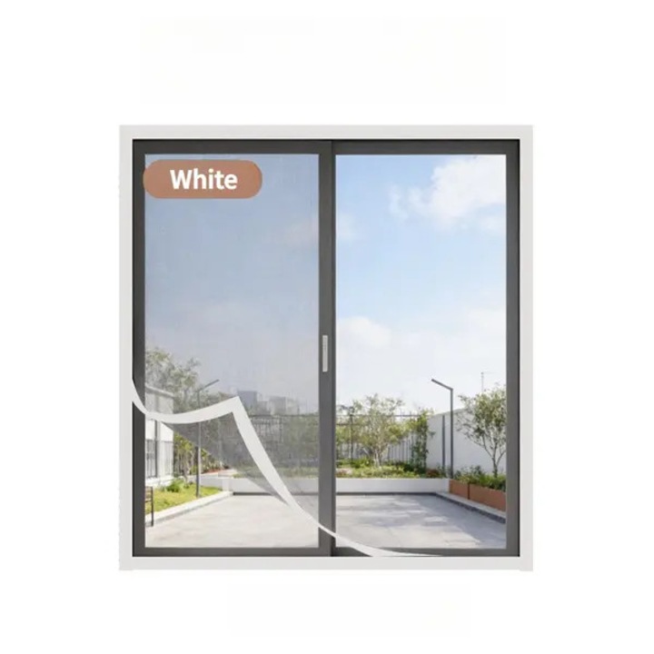 Plasa de tantari autoadeziva 31CJ-K0274-260818-8452, plasa fina detasabila cu Velcro, alb, 80 x 120 cm