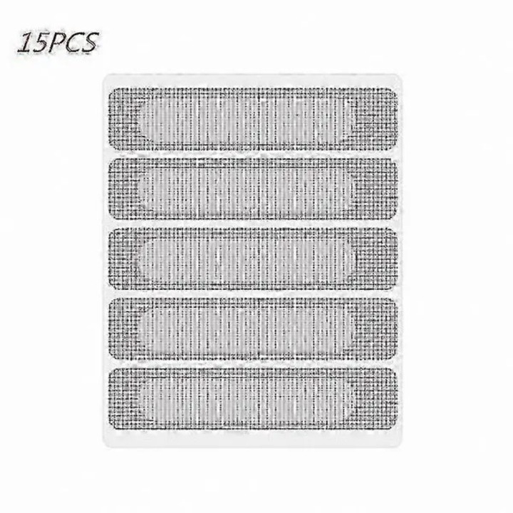 Banda adeziva pentru reparatii plase insecte 31CJ-K0274-260818-7625, autoadeziva tip plasa, gri/transparent, set 15/25/50 buc