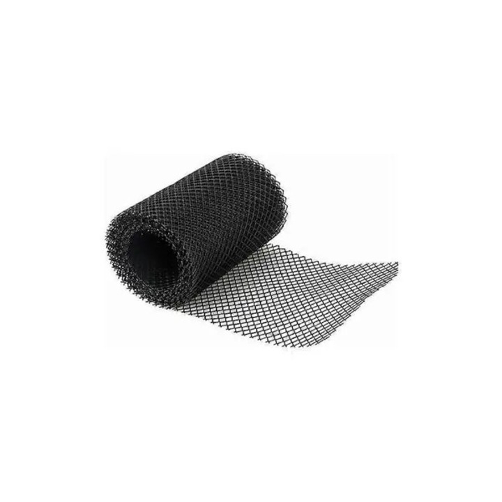 Plasa protectie pentru jgheab din plastic, rezistenta si taietabila, negru, cu 10 cleme de prindere