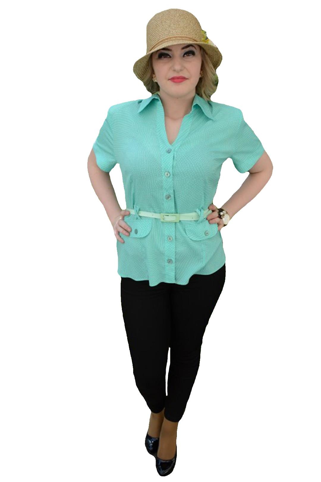 Camasa casual, D&J Exclusive, Turcoaz