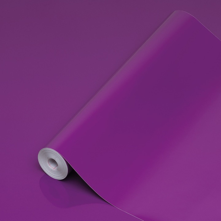 Самозалепващо Фолио, D-c-Fix, PVC Декоративно Покритие, Устойчиво На Надраскване, Лесно За Монтаж И Почистване, За Шкафове, Врати, Гладки Повърхности, Подходящо За Кухня, Офис, 45cm x 2m, Лилав Гланц