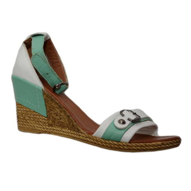 Sandale cu barete subtiri, D&J Exclusive, Turcoaz