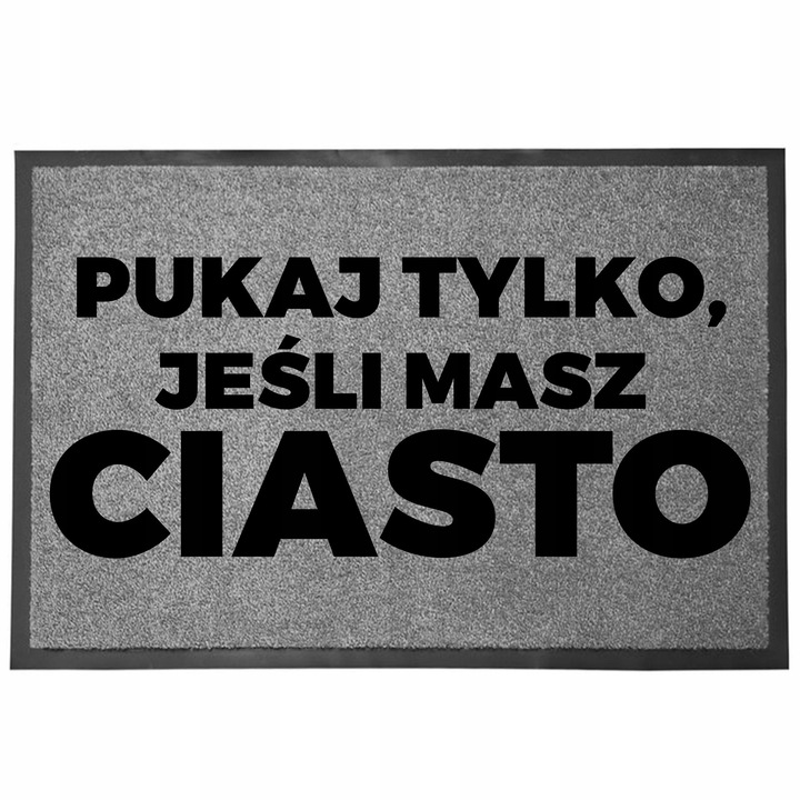 Изтривалка за вход сива 40x60см, забавна, за дома - Имаш тесто