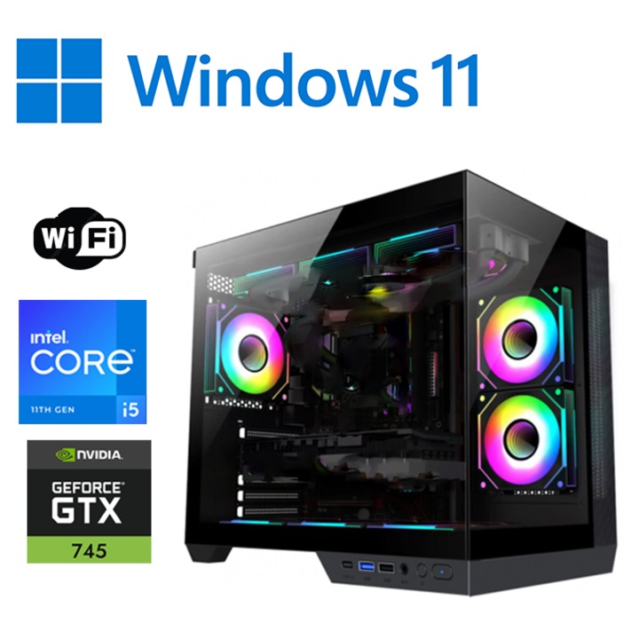PC за игри JUNIOR OK Intel ® I5 4570, Видео NVidia® GForce GTX 745 4GB RAM DDR5 256Biti, 16 GB RAM, SSD 480 GB, cbx