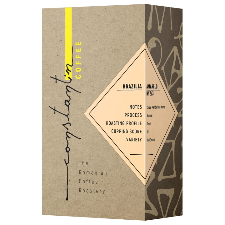 Cafea Boabe, 100% Arabica, Specialty Brazilia Amarelo NY2/3 Constantin Coffee 250g