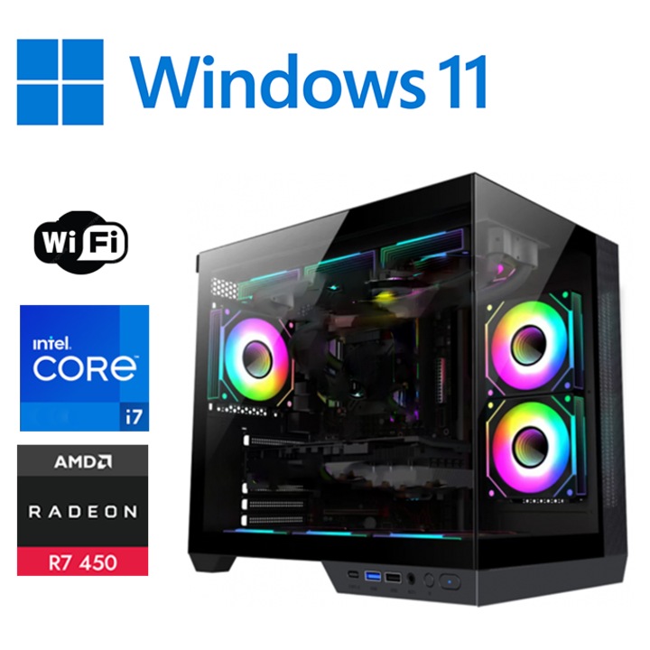 PC за игри KIDS OK Intel ® I7 6700, Видео ATI Radeon® R7 450 4GB RAM, 8 GB RAM, SSD 480 GB, cbx