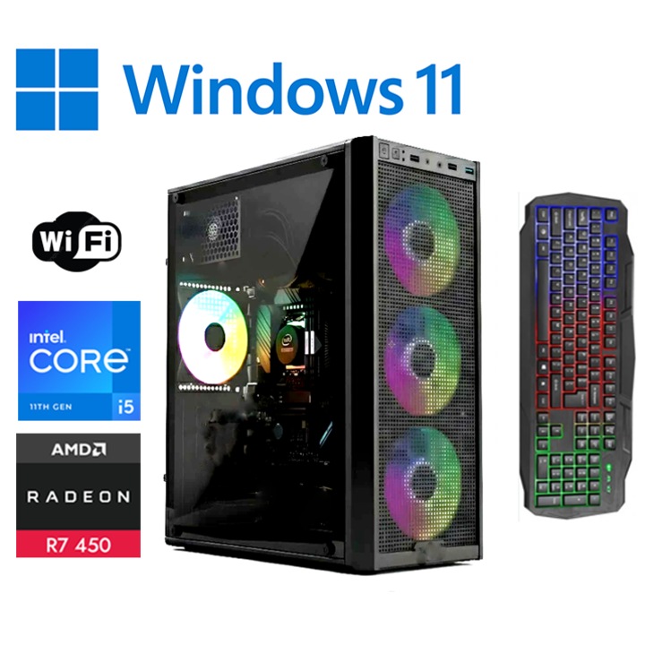 PC за игри JUNIOR OK Intel ® I5 4570, Видео ATI Radeon® R7 450 4GB RAM, 16 GB RAM, SSD 480 GB, опт