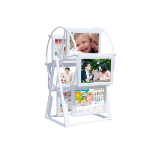 Rama Foto carusel,12 poze, alb
