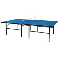 Masa de ping-pong Homeone TABLE-14, suprafata SMC 15 mm rezistenta la apa si soare, cadru teava otel 40x40 mm, pliabil, albastru, 274x152x76 cm