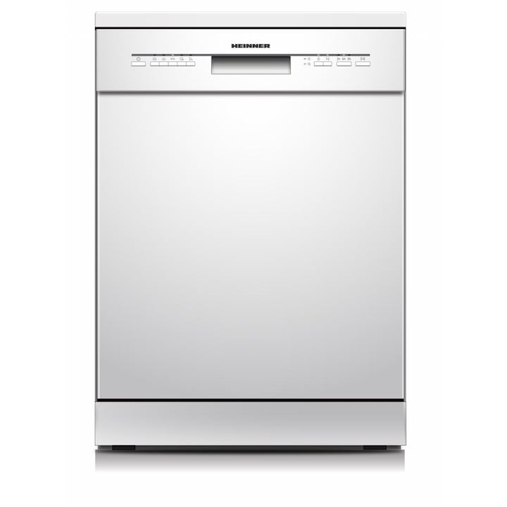 Masina de spalat vase HEINNER HDW-FSM60514WE++, 14 seturi, Clasa E, 5 programe Alb