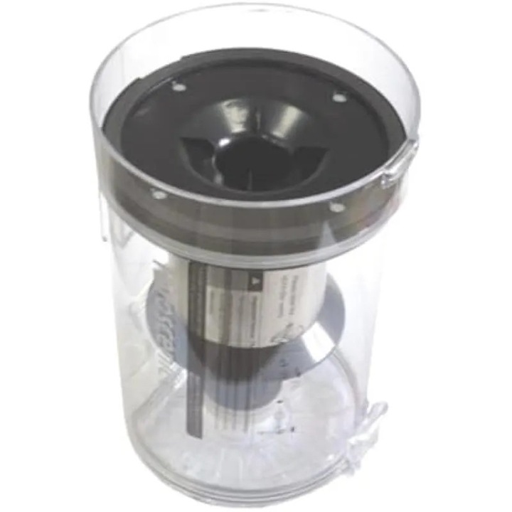 Cupa de praf si element filtrant conic pentru aspirator fara fir Prosenic P10, compatibil Prosenic Unitec, negru/transparent