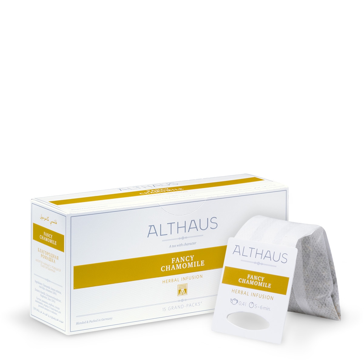Ceai de musetel Fancy Chamomile Grand Pack Althaus 15 x 3,50 g