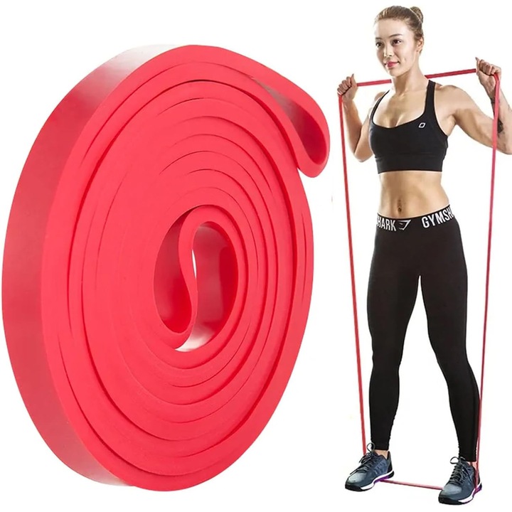 Fitness gumiszalag, ellenállás gumiszalag, gumiszalagok erősítő edzéshez, fitness gumiszalagok gyakorlatokhoz, nyújtáshoz, alakformáláshoz és edzéshez