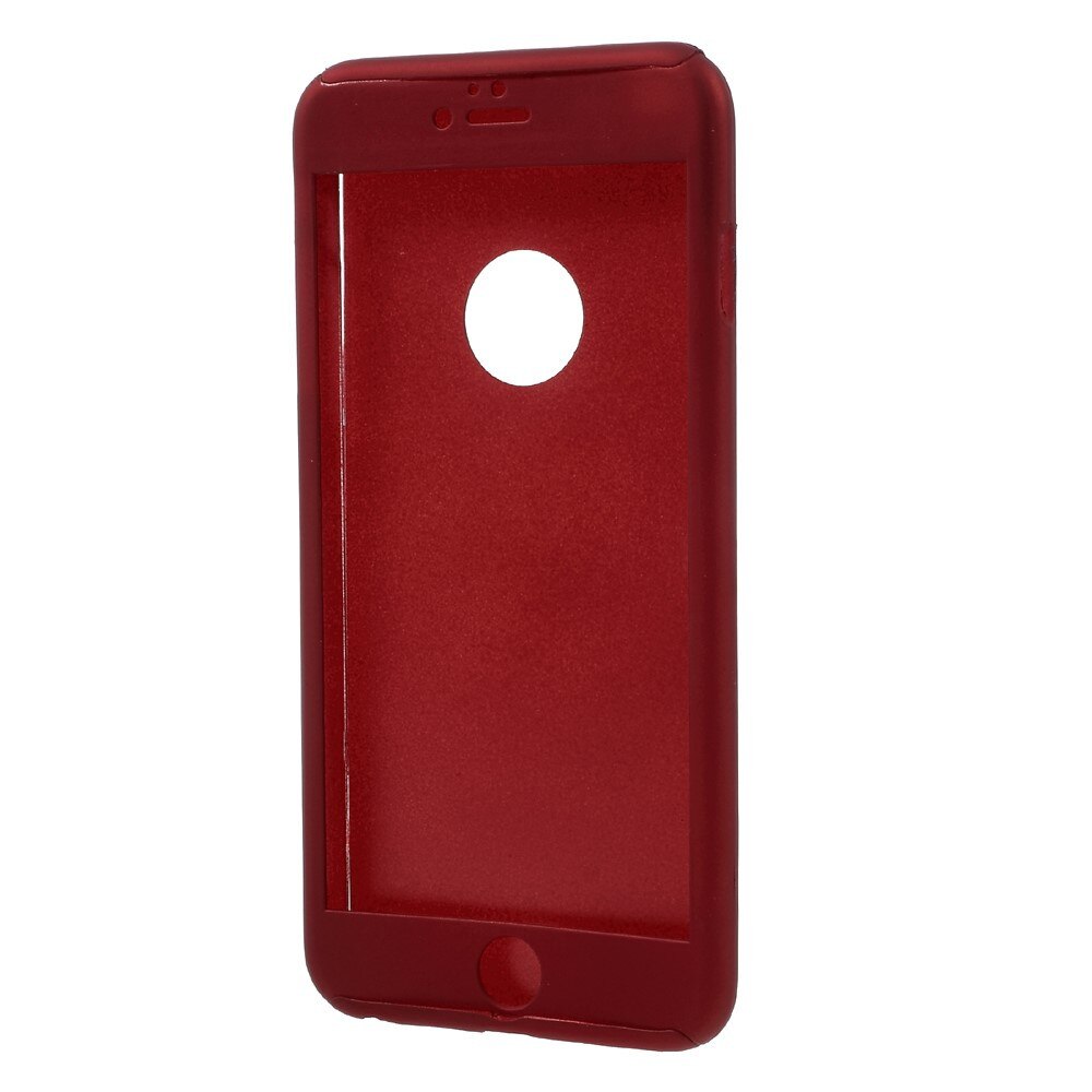 Husa Apple iPhone 6/6S Flippy Full Cover 360 Rosu + Folie de protectie