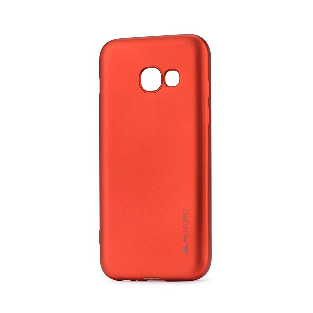 Husa Silicon Meleovo Soft Slim pentru Samsung Galaxy A3 2017, Rosu