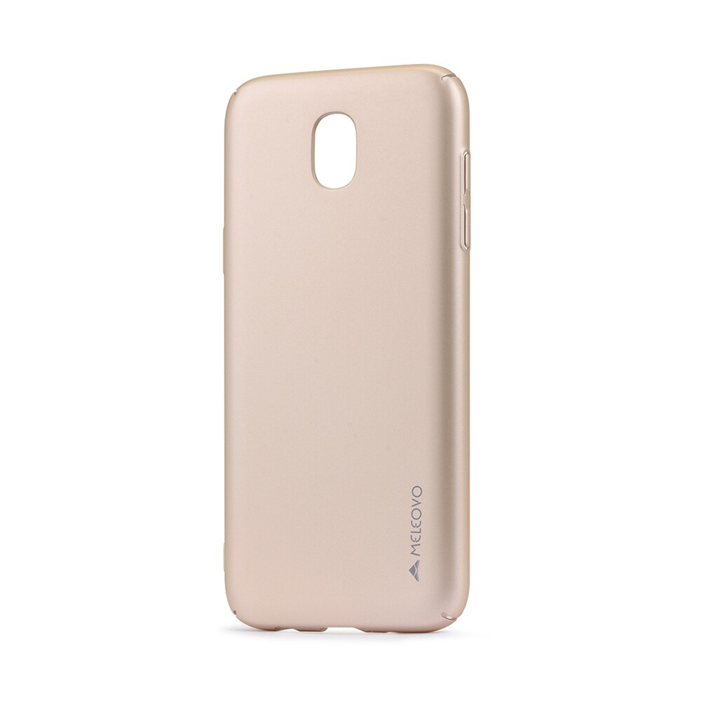 Carcasa Meleovo Metallic Slim 360 pentru Samsung Galaxy J3 2017, Auriu