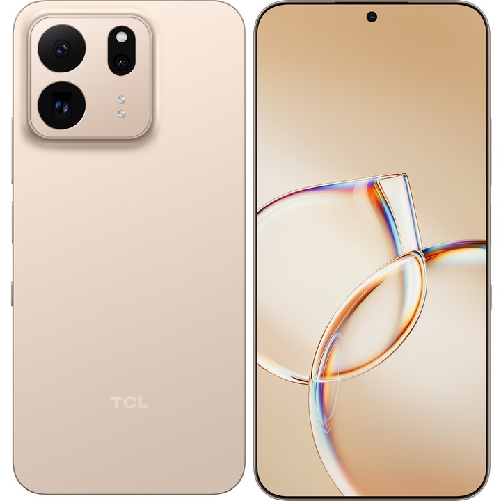 Telefon Mobil TCL P80 Ultra, NXTPAPER, 8GB RAM, 512GB, Dual-SIM, 5G, Sunlit Gold