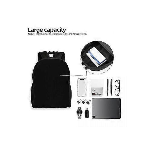 Rucsac scolar din Oxford 600D cu imprimare frontala, compartiment pentru laptop 15 inch, mov/negru