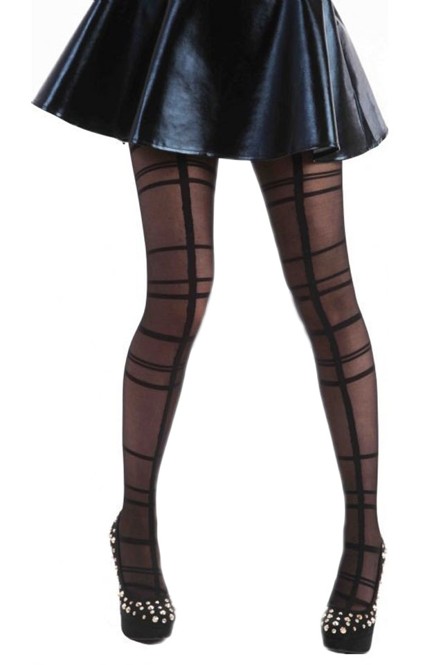 Dres de dama Pamela Mann Grid Lock Sheer, Multicolor, 3-M