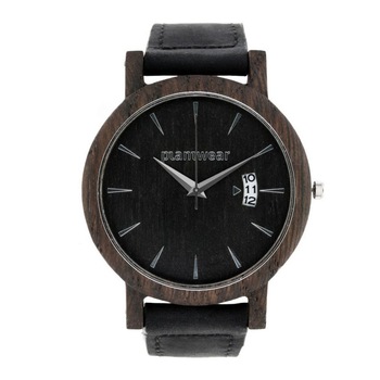 Ceas Royal stejar si argint, mecanism Citizen, negru/maro Ceas Royal stejar si argint, mecanism Citizen, negru/maro